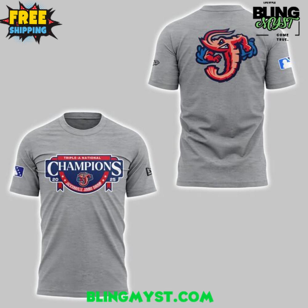 Jacksonville Jumbo Shrimp 2025 Triple-A National Champions T-Shirt Jacksonville Jumbo Shrimp 2025 Triple-A National Champions T-Shirt