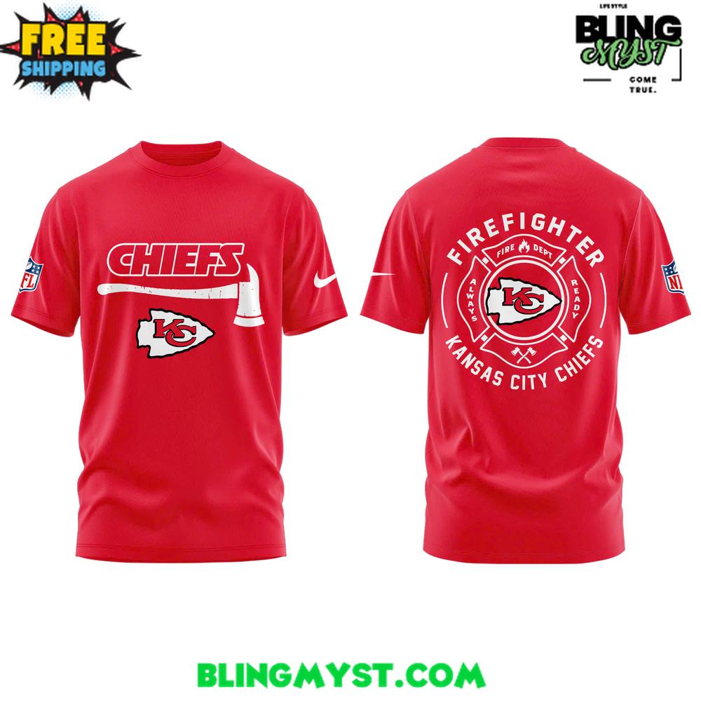 Kansas City Chiefs Firefighter Appreciation 2025 T-Shirt Kansas City Chiefs Firefighter Appreciation 2025 T-Shirt