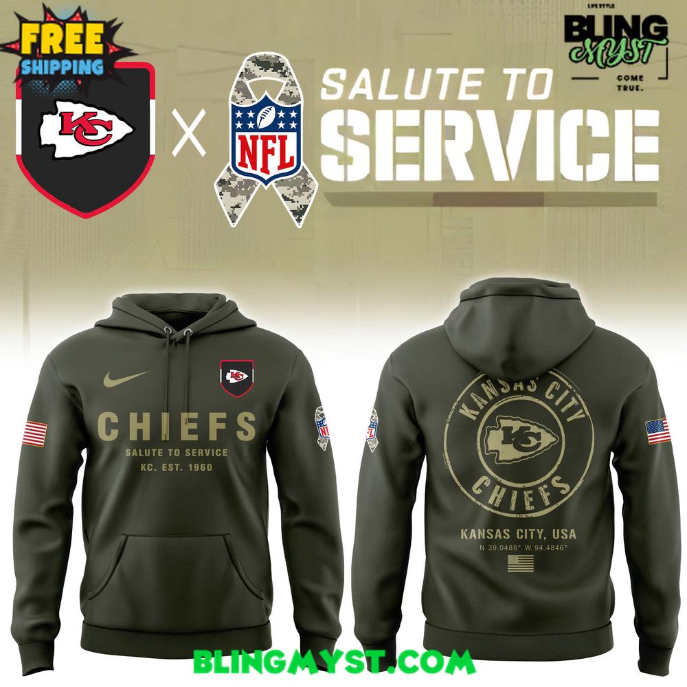 Kansas City Chiefs Salute To Service 2025-2026 Hoodie Kansas City Chiefs Salute To Service 2025-2026 Hoodie