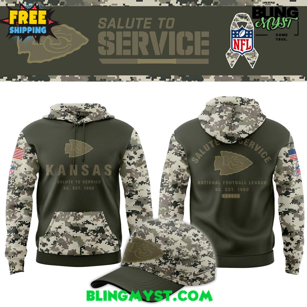 Kansas City Chiefs Salute To Service 2025-2026 Hoodie Kansas City Chiefs Salute To Service 2025-2026 Hoodie