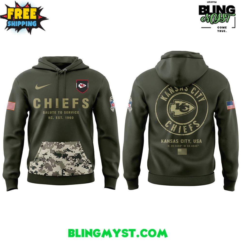 Kansas City Chiefs Salute To Service 2025-2026 Hoodie Kansas City Chiefs Salute To Service 2025-2026 Hoodie