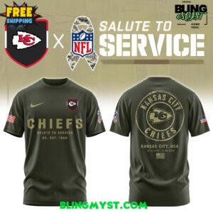 Kansas City Chiefs Salute To Service 2025-2026 T-Shirt