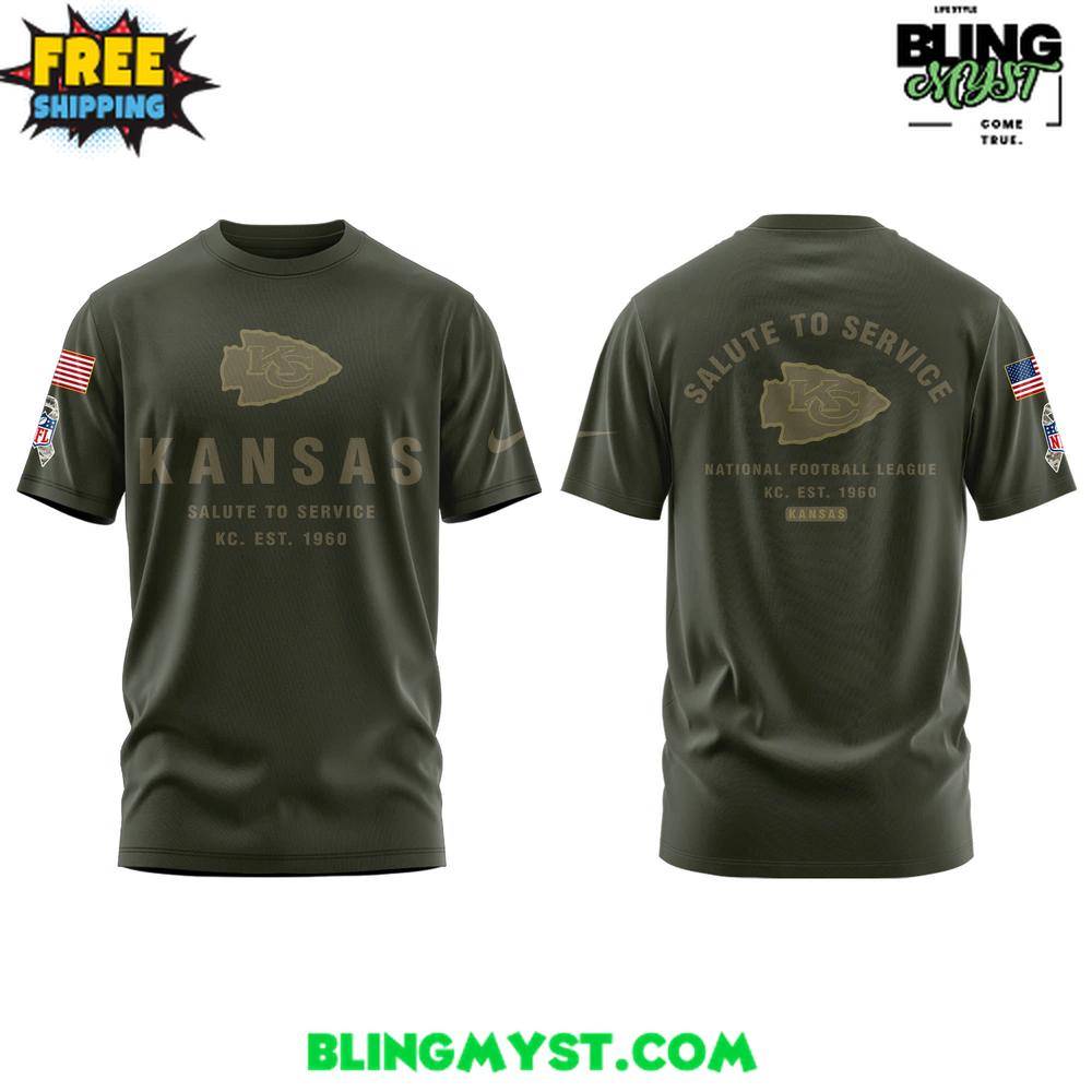 Kansas City Chiefs Salute To Service 2025-2026 T-Shirt Kansas City Chiefs Salute To Service 2025-2026 T-Shirt