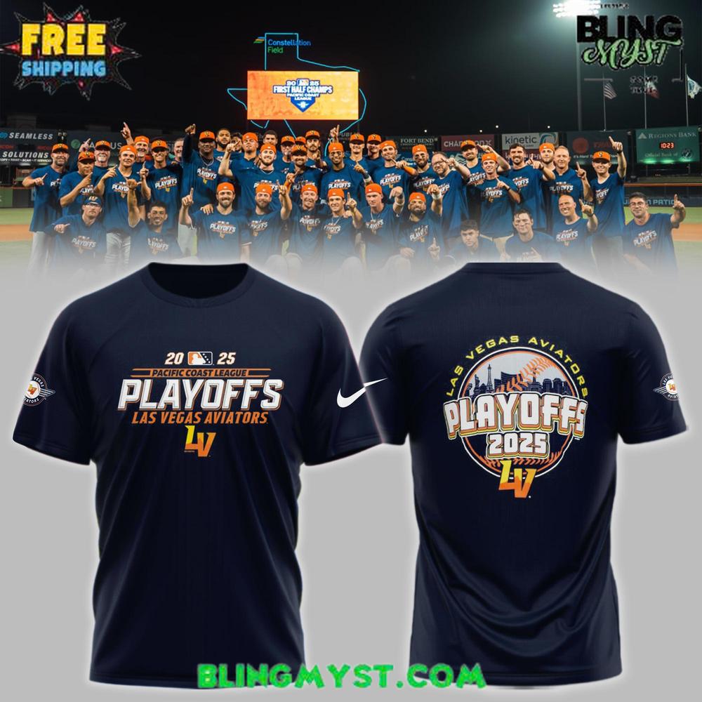 Las Vegas Aviators Pacific Coast League Playoffs 2025 T-Shirt Las Vegas Aviators Pacific Coast League Playoffs 2025 T-Shirt