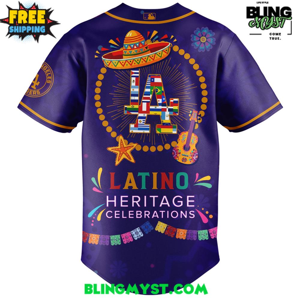 Los Angeles Dodgers Latino Heritage Celebration Special Baseball Jersey Los Angeles Dodgers Latino Heritage Celebration Special Baseball Jersey