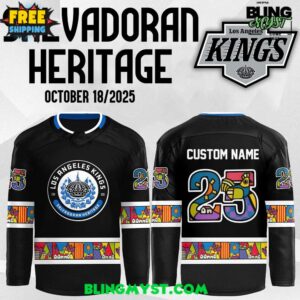 Los Angeles Kings Salvadoran Heritage 2025 Hockey Jersey