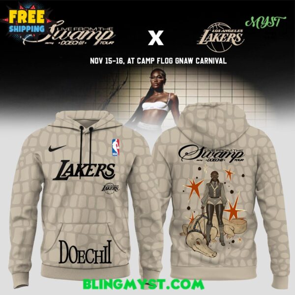 Los Angeles Lakers x Doechii – Live from the Swamp Tour 2025 Hoodie