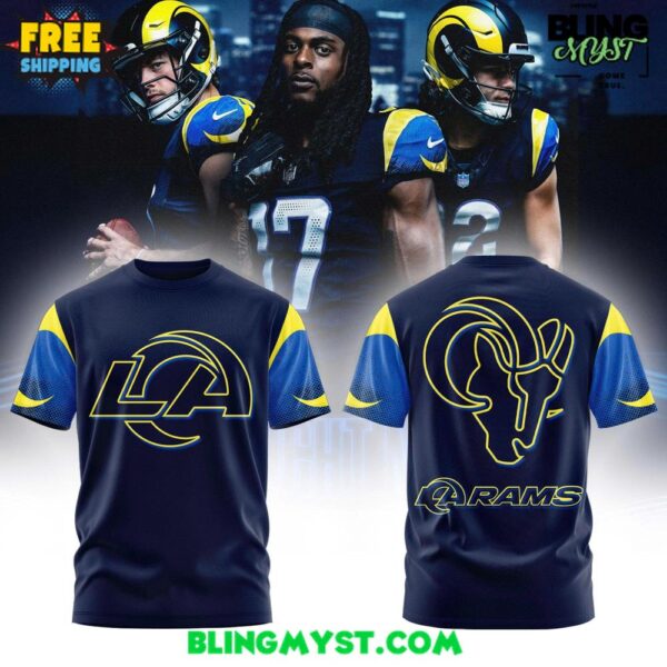 Los Angeles Rams Midnight Mode Rivalries 2025 Shirt Collection