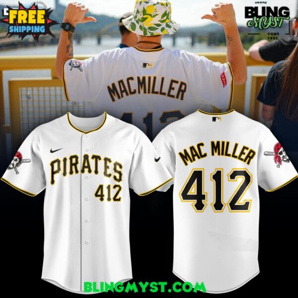 Mac Miller x Pittsburgh Pirates Special Baseball Jersey