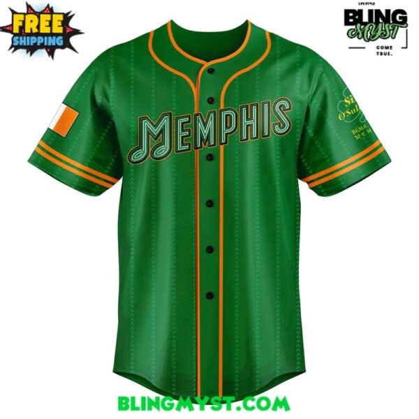 Memphis Redbirds St. Patrick’s Day 2025 Baseball Jersey