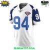 Mens Mitchell Ness Charles Haley White Dallas Cowboys 1994 Authentic Throwback Football Jersey 2