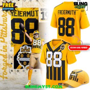 Men’s Pittsburgh Steelers Gold Alternate 1933 Throwback Football Jersey