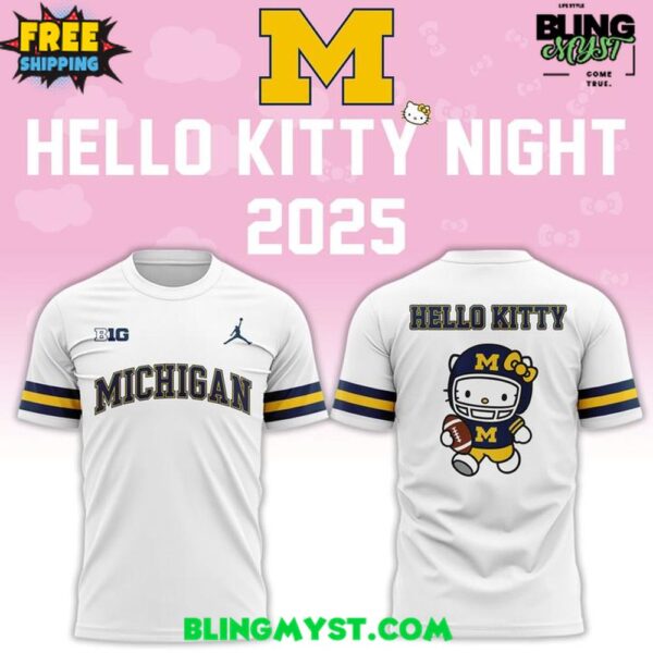 Michigan Wolverines Hello Kitty Night 2025 Shirt Collection
