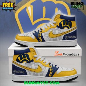 Milwaukee Brewers MLB World Series Nike Air Jordan 1