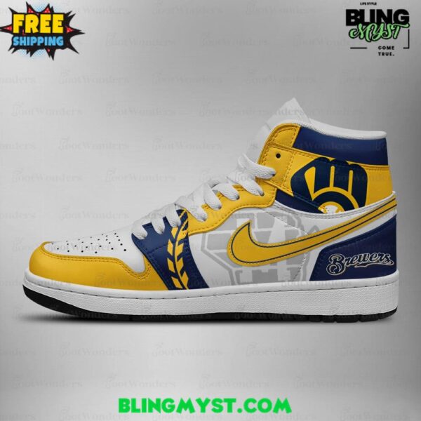 Milwaukee Brewers MLB World Series Nike Air Jordan 1