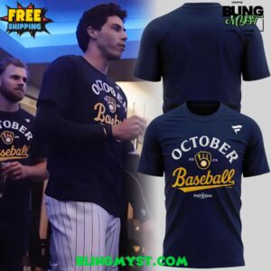 Milwaukee Brewers October Baseball 2025 Postseason T-Shirt