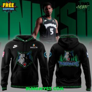 Minnesota Timberwolves Bring Back the Black Trees 2025-2026 Hoodie