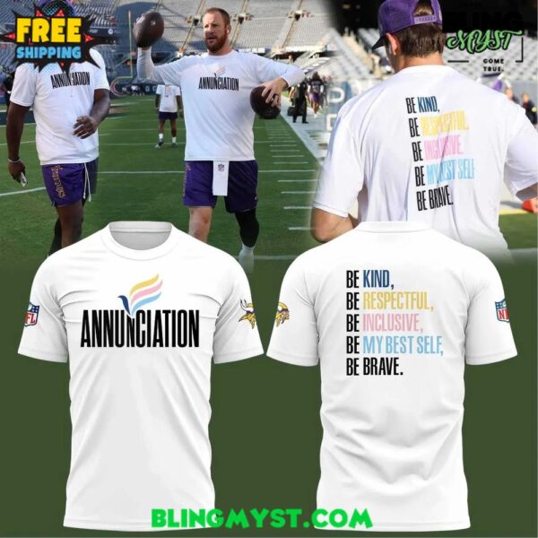 Minnesota Vikings Annunciation Appreciation 2025 T-shirt
