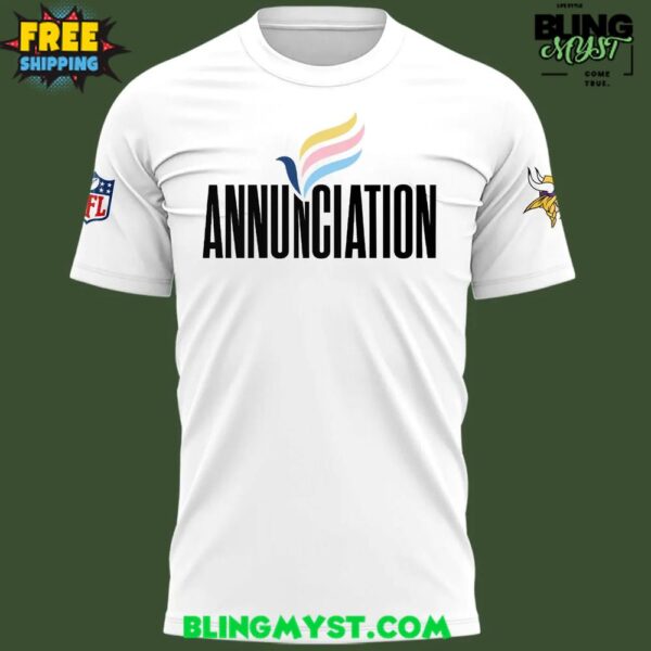 Minnesota Vikings Annunciation Appreciation 2025 T-shirt