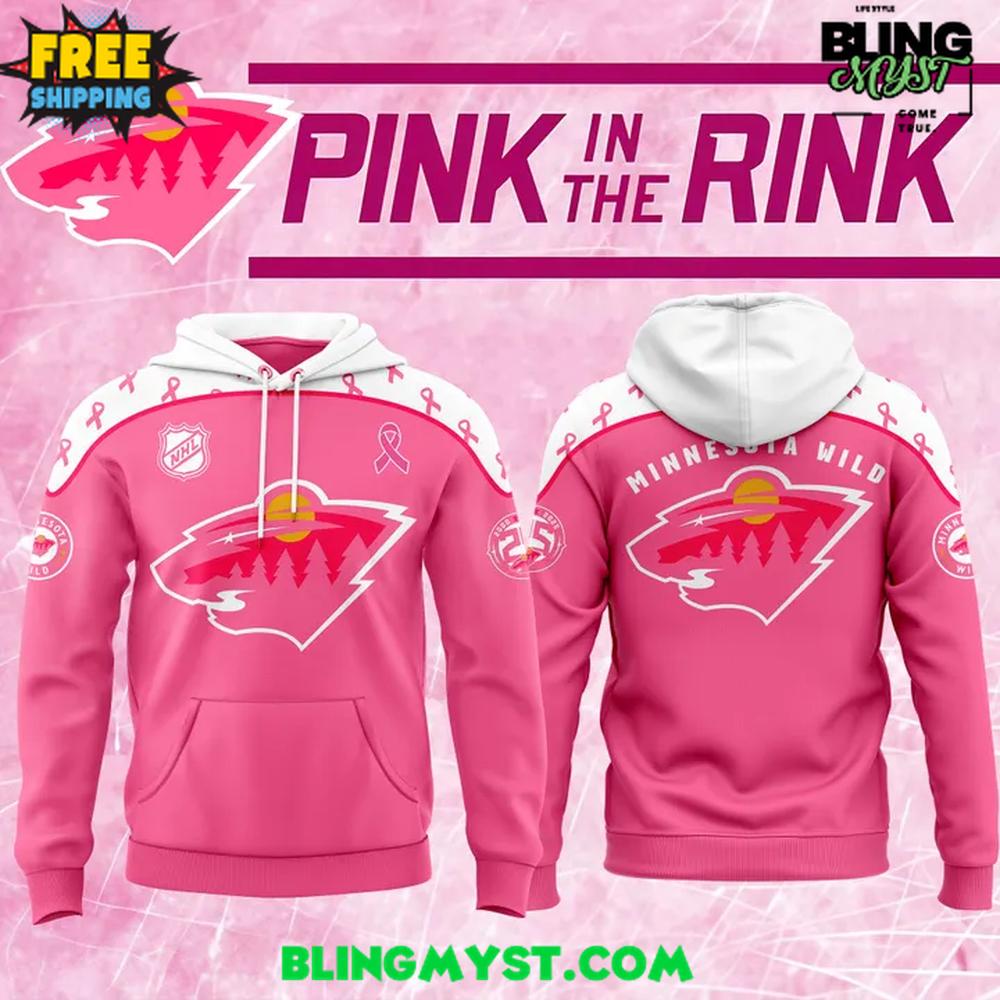 Minnesota Wild Pink in the Rink Special Hoodie Minnesota Wild Pink in the Rink Special Hoodie