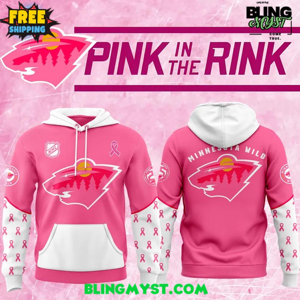 Minnesota Wild Pink in the Rink Special Hoodie Minnesota Wild Pink in the Rink Special Hoodie