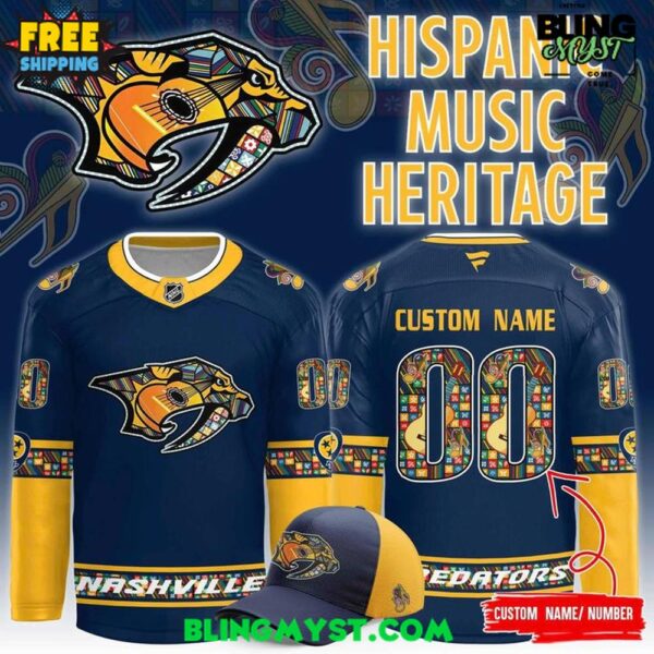 Nashville Predators 2025 Hispanic Music Heritage Special Hockey Jersey