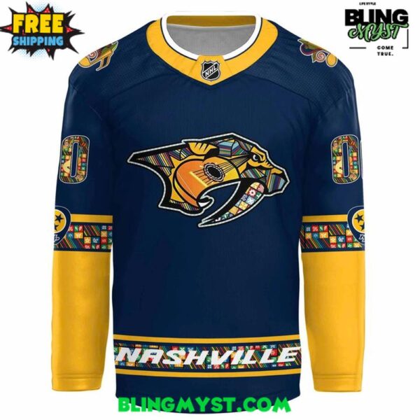 Nashville Predators 2025 Hispanic Music Heritage Special Hockey Jersey