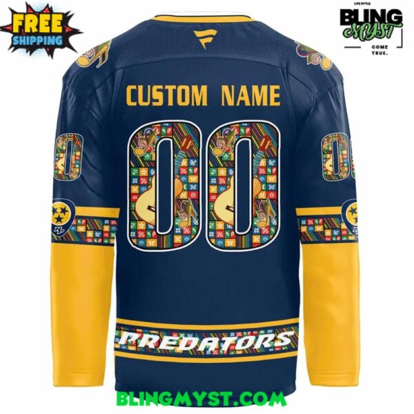 Nashville Predators 2025 Hispanic Music Heritage Special Hockey Jersey
