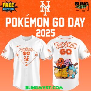 New York Mets Pokémon GO Night 2025 Baseball Jersey