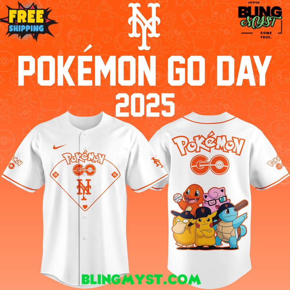 New York Mets Pokémon GO Night 2025 Baseball Jersey New York Mets Pokémon GO Night 2025 Baseball Jersey