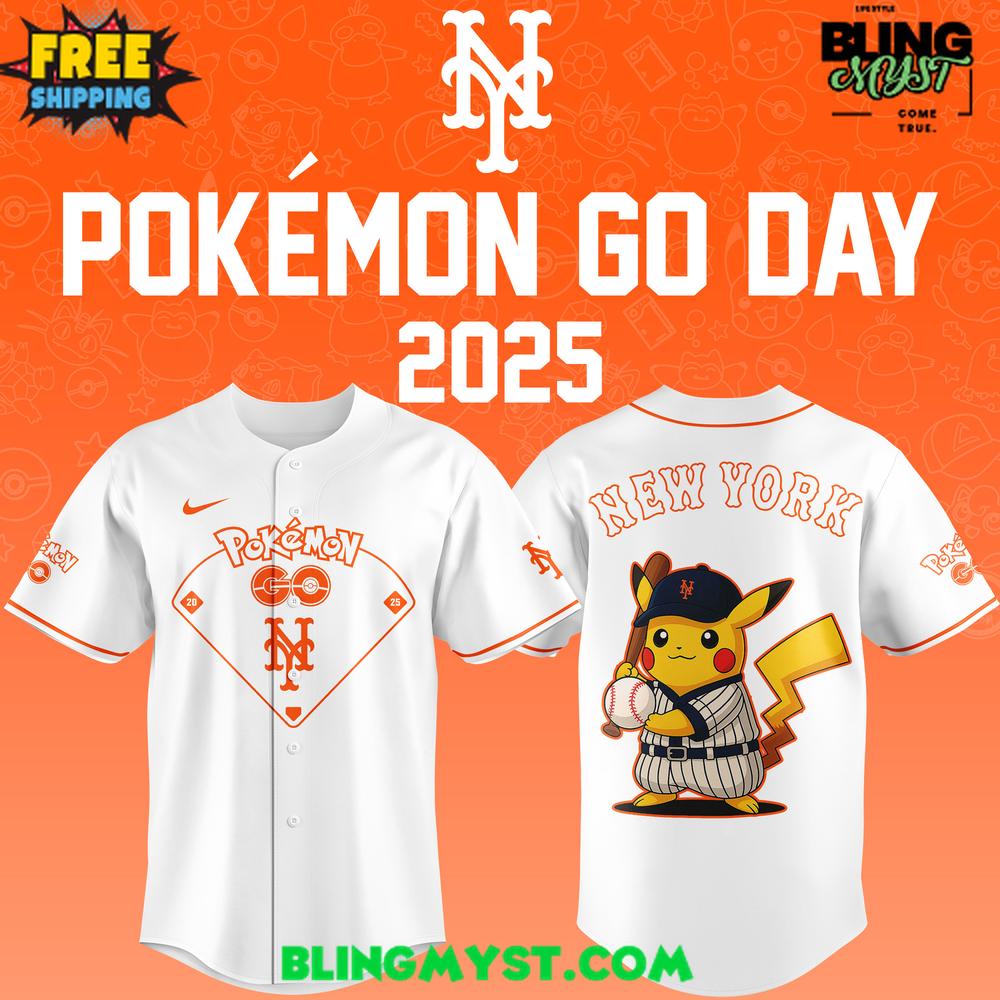 New York Mets Pokémon GO Night 2025 Baseball Jersey New York Mets Pokémon GO Night 2025 Baseball Jersey