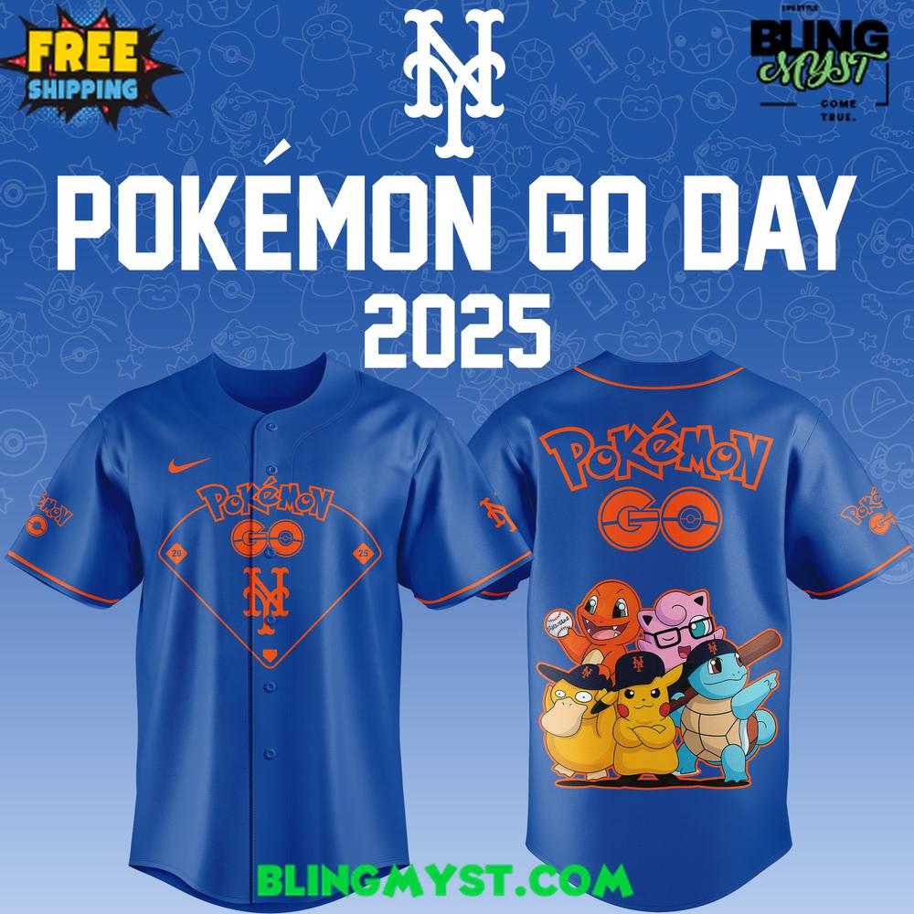 New York Mets Pokémon GO Night 2025 Baseball Jersey New York Mets Pokémon GO Night 2025 Baseball Jersey