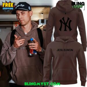 New York Yankees Jesus Won Limited Brown Hoodie