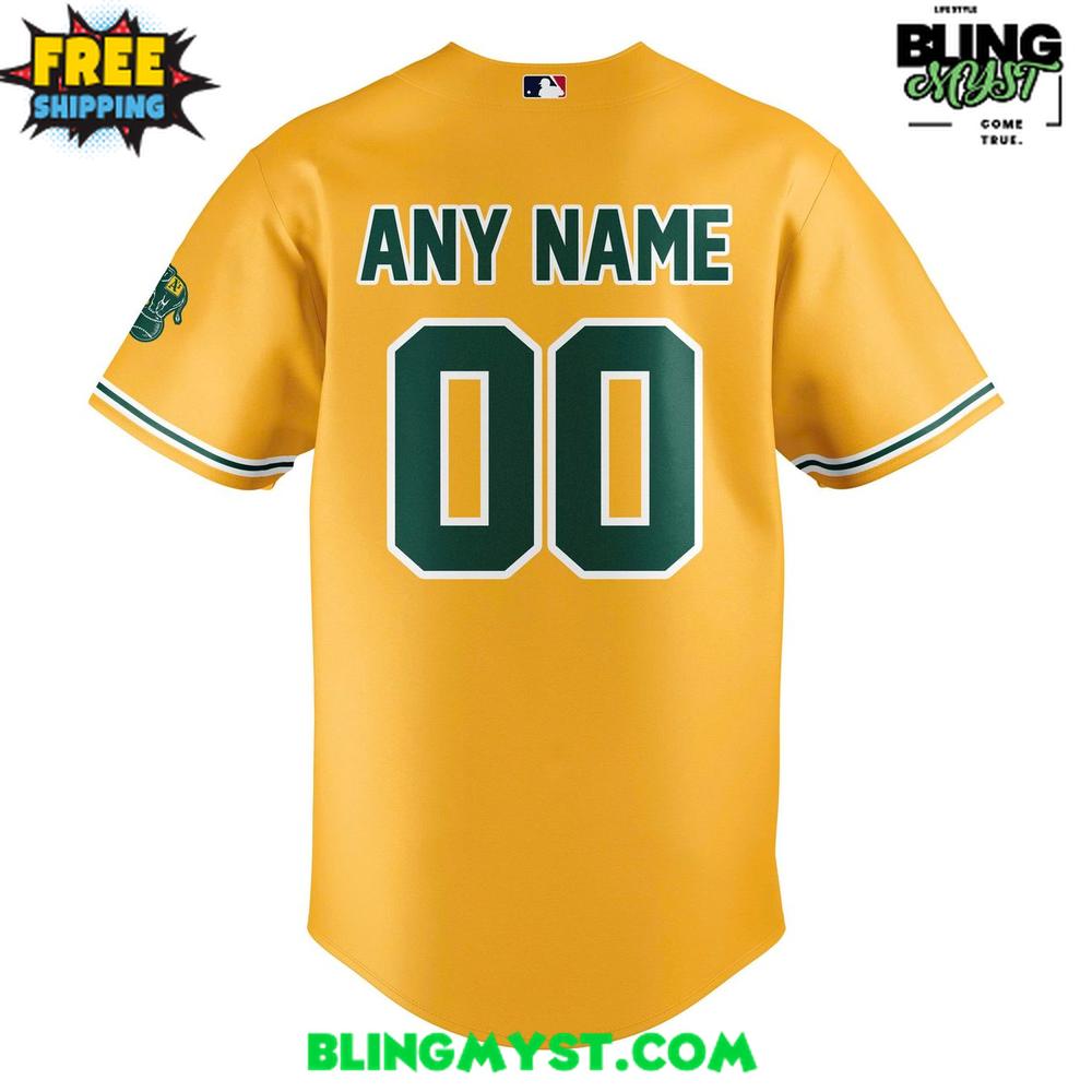 Oakland Athletics 2026 Sacramento Gold Baseball Jersey Oakland Athletics 2026 Sacramento Gold Baseball Jersey