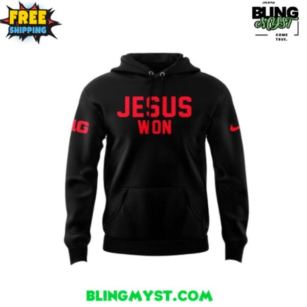 Ohio State Football Jesus Won Black Hoodie