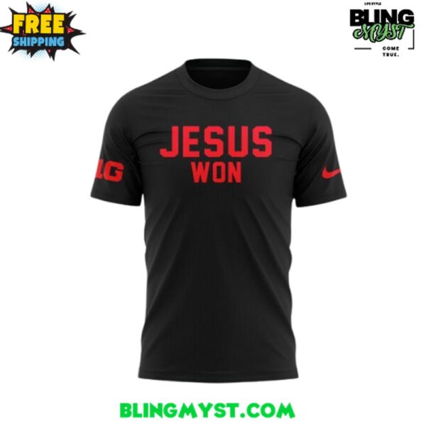 Ohio State Football Jesus Won Black T-Shirt