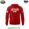 Ohio State Football Jesus Won Red Hoodie 2