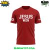 Ohio State Football Jesus Won Red T-Shirt 1 Ohio State Football Jesus Won Red T Shirt 2