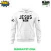 Ohio State Football Jesus Won White Hoodie 2