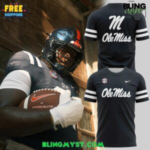 Ole Miss Rebels Football Dark Mode Gameday Night T-Shirt