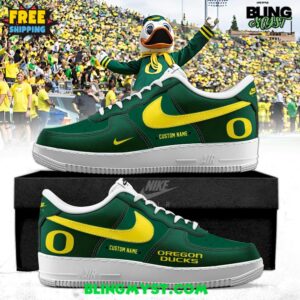 Oregon Ducks Football Custom Air Force 1