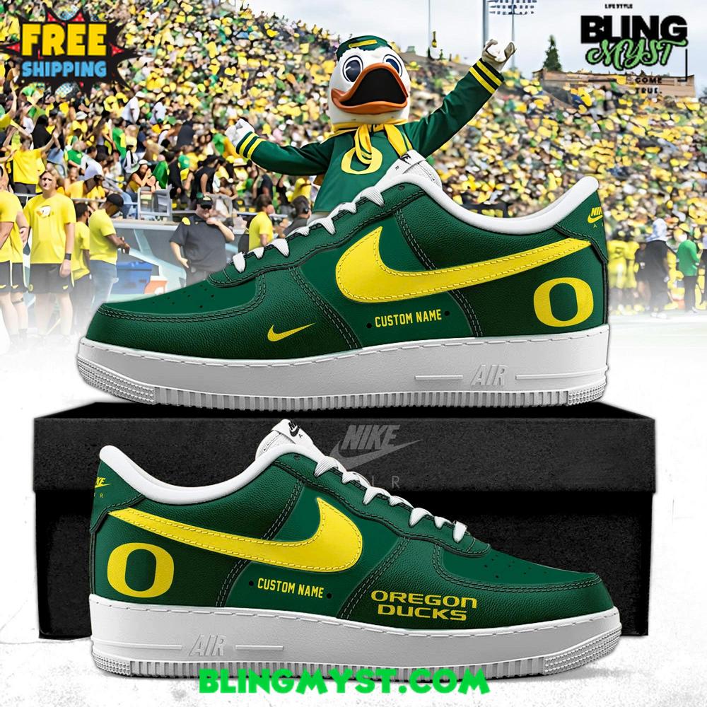 Oregon Ducks Football Custom Air Force 1 Oregon Ducks Football Custom Air Force 1