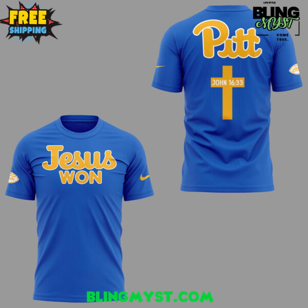 Pittsburgh Panthers x Jesus Won Special T-Shirt Pittsburgh Panthers x Jesus Won Special T-Shirt