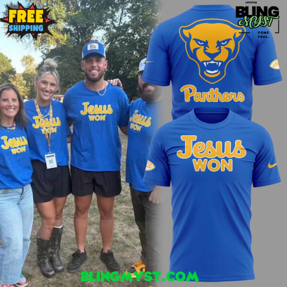 Pittsburgh Panthers x Jesus Won Special T-Shirt Pittsburgh Panthers x Jesus Won Special T-Shirt