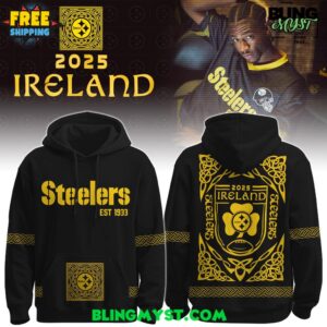 Pittsburgh Steelers Ireland 2025 Hoodie