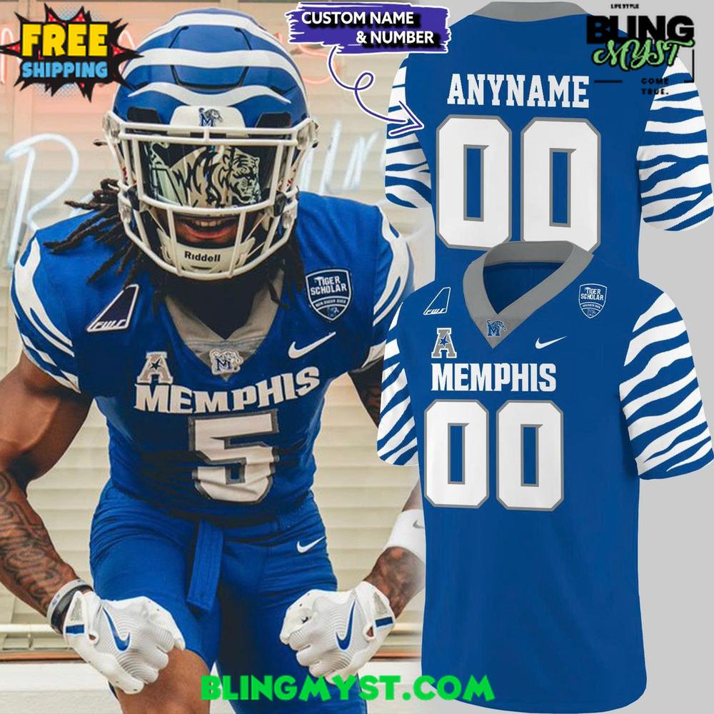 Royal Memphis Tigers Gameday 2025 Football Jersey Royal Memphis Tigers Gameday 2025 Football Jersey