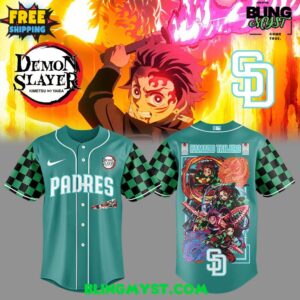 San Diego Padres Demon Slayer Special Edition Baseball Jersey