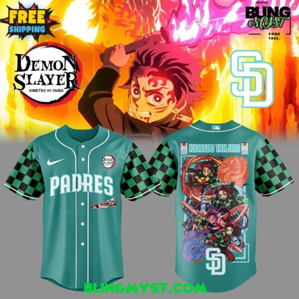 San Diego Padres Demon Slayer Special Edition Baseball Jersey