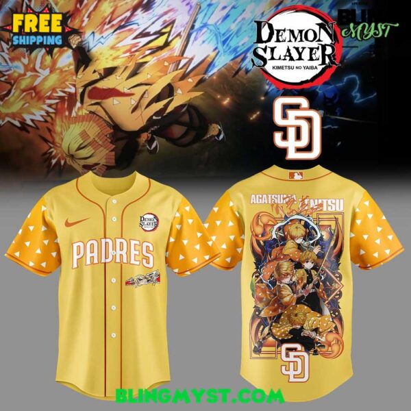 San Diego Padres Demon Slayer Special Edition Baseball Jersey