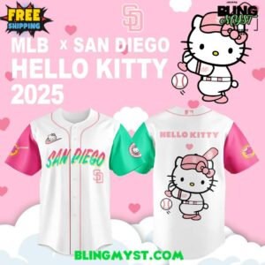 San Diego Padres Hello Kitty Limited Baseball Jersey